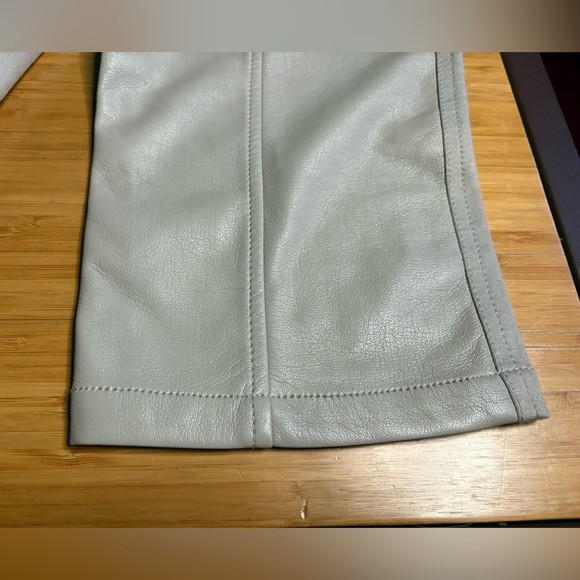 NWT Jonathan Simkhai- Violet Vegan Leather Track Pant. Size M - Picture 11 of 12